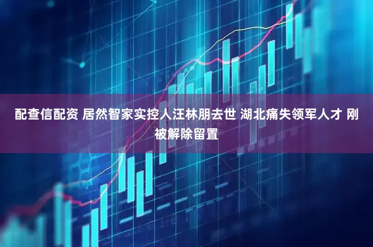 配查信配资 居然智家实控人汪林朋去世 湖北痛失领军人才 刚被解除留置